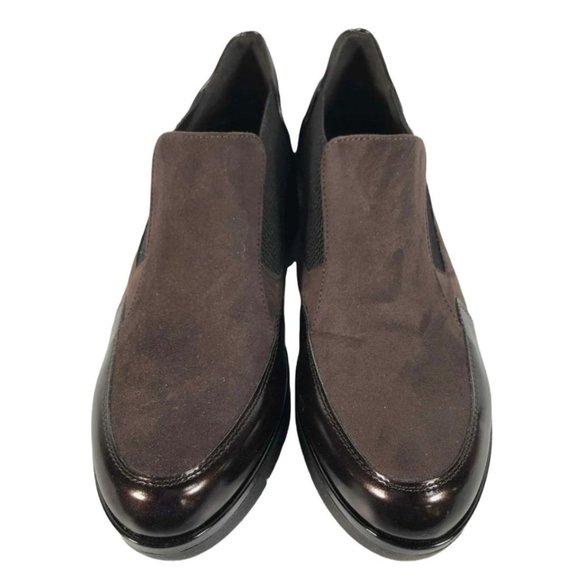 Italeau Italy Women's Brown Leather Platform Shoes Size EU37/US 6.5 *No Box* - Picture 9 of 9